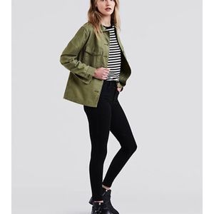 Levi’s 720 Black Skinny Jeans High Waist 24 25 XS